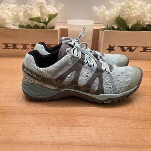 Merrell Siren Hex Q2-E Bleached Aqua Outdoor Hiking Shoes Mesh Women’s 8.5